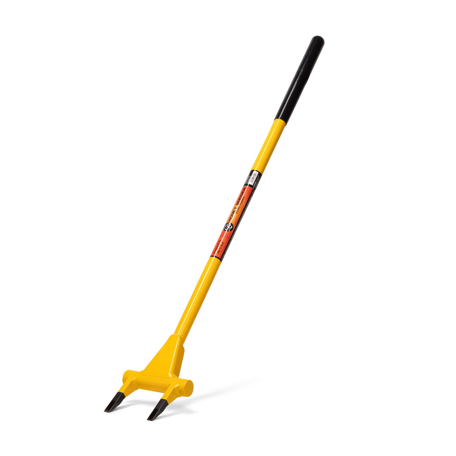 Demolition Fork Pry Wrecking Bar Honey Badger 40 in Long 2-Tine, HB40-2-B