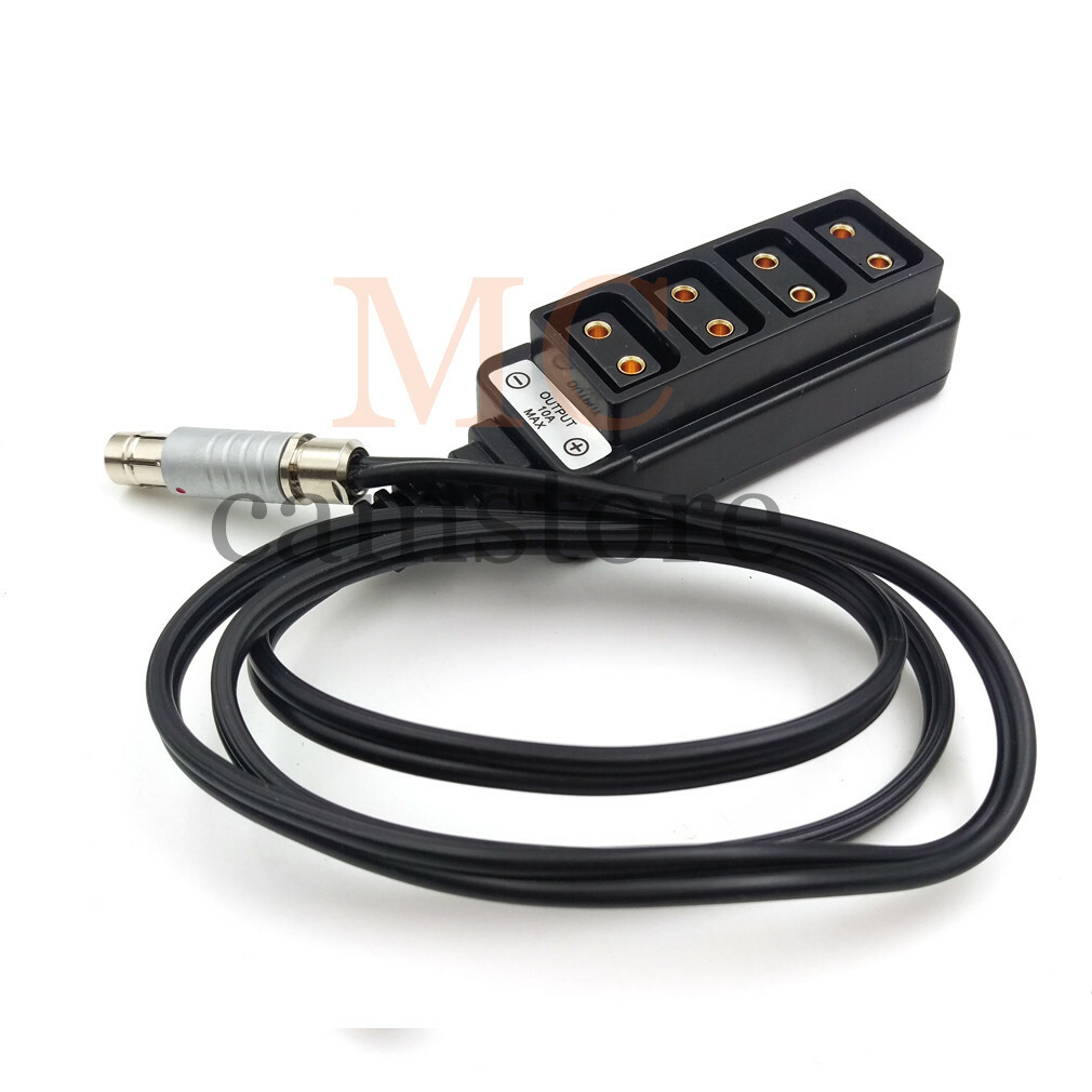3 Pin male RS to 4 Port D-tap Female Cable for ARRI TILTA ALEXA Cable