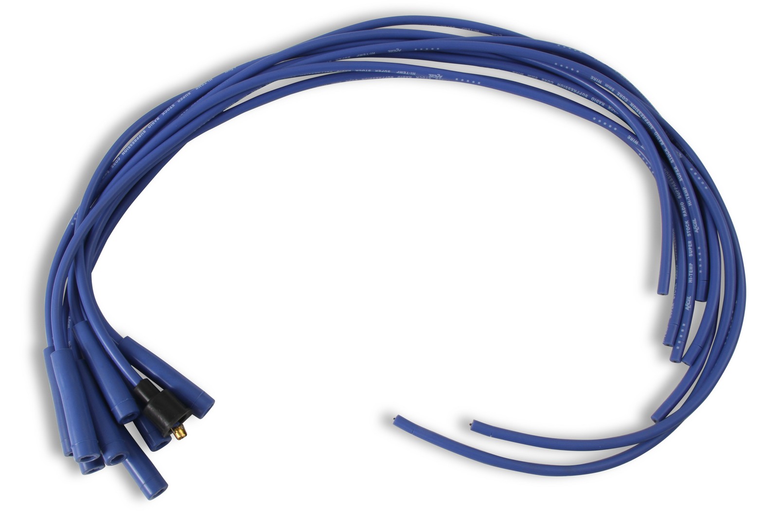 ACCEL 4040B Spark Plug Wire Set- 8mm - Blue Wire with Blue Straight Boots