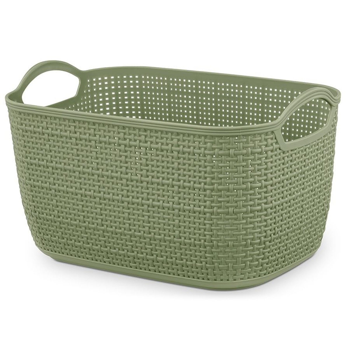 Whitmor Resin Tote Link Stitch Light Green 2 Pack Set Total 3 Sets 6 Packs