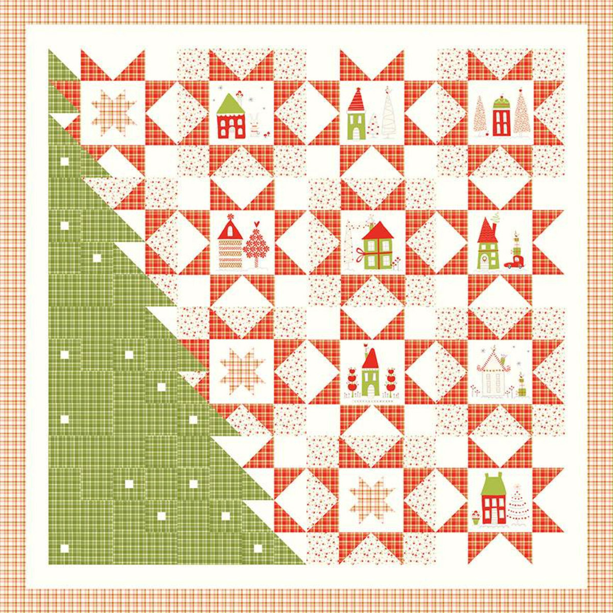 "Merry Little Christmas" Panel Pattern by Sandy Gervais