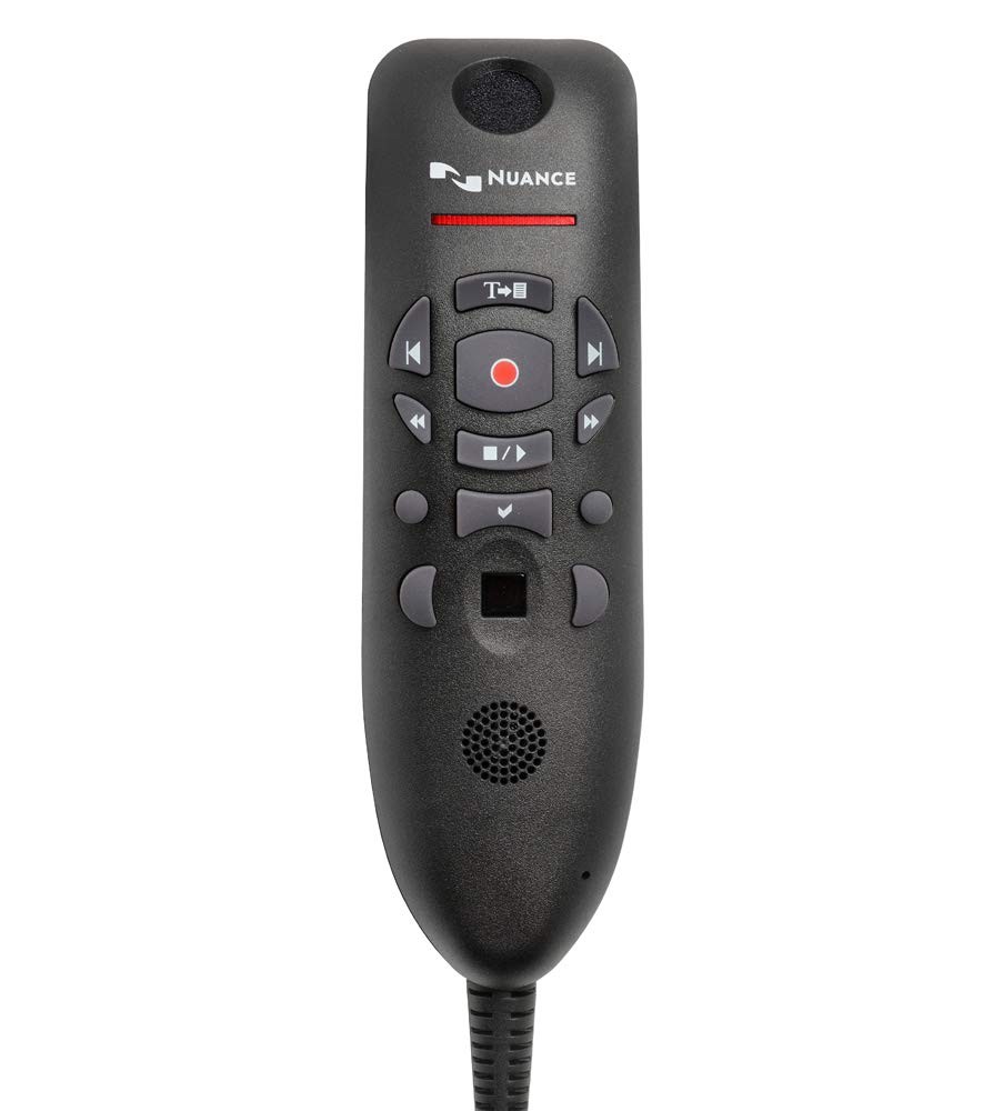 Nuance PowerMic III Dictation Microphone for Dragon Curly Cord 2ft up to 4ft -S