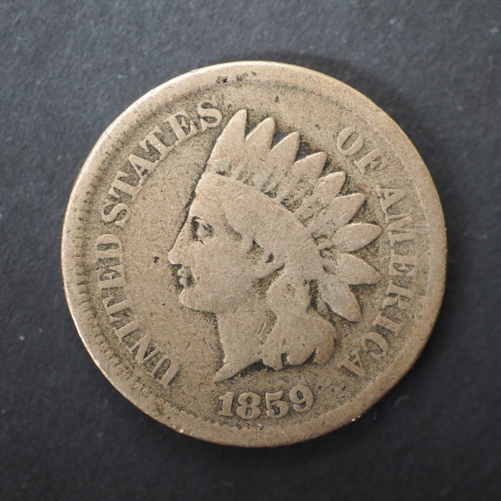 1859 INDIAN HEAD CENT - FREE SHIPPING! C4554