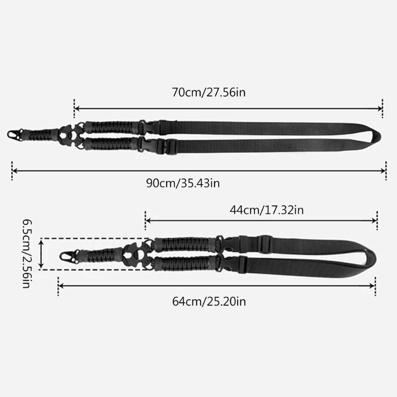 New Tactic Sling 3 Point Bungee Rifles Strapping Belt Three-Point Strap
