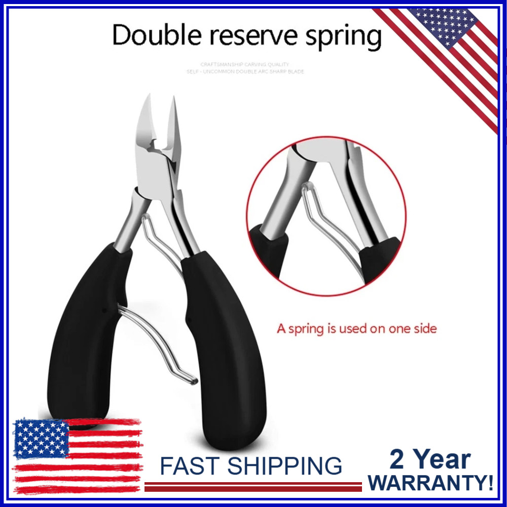 Precision Nail Scissor Toenail Clipper Fit Thick Ingrown Toe Nail Heavy Duty NEW