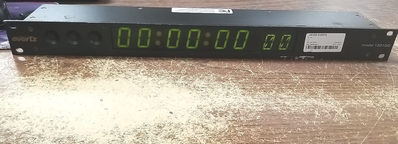 Evertz 1201DD Network Digital Display Clock