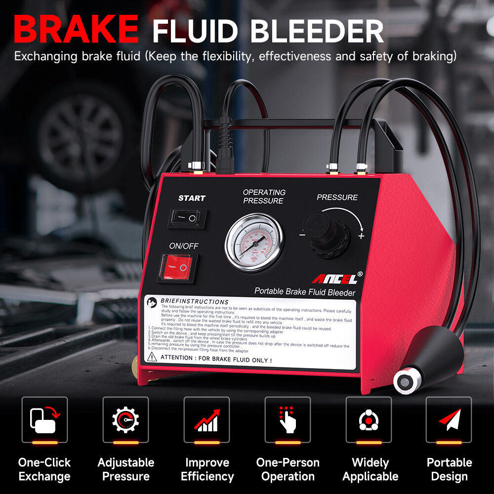 ANCEL BR2000 Brake Fluid Exchanger Improve Efficiency Brake Bleeder For Chrysler