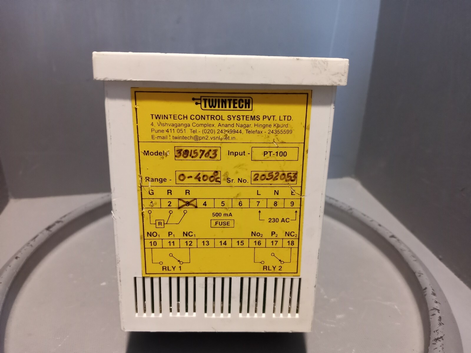 Cummins, TwinTech Control Systems PVT.LTD. DENTED, 0-400C, 3815763
