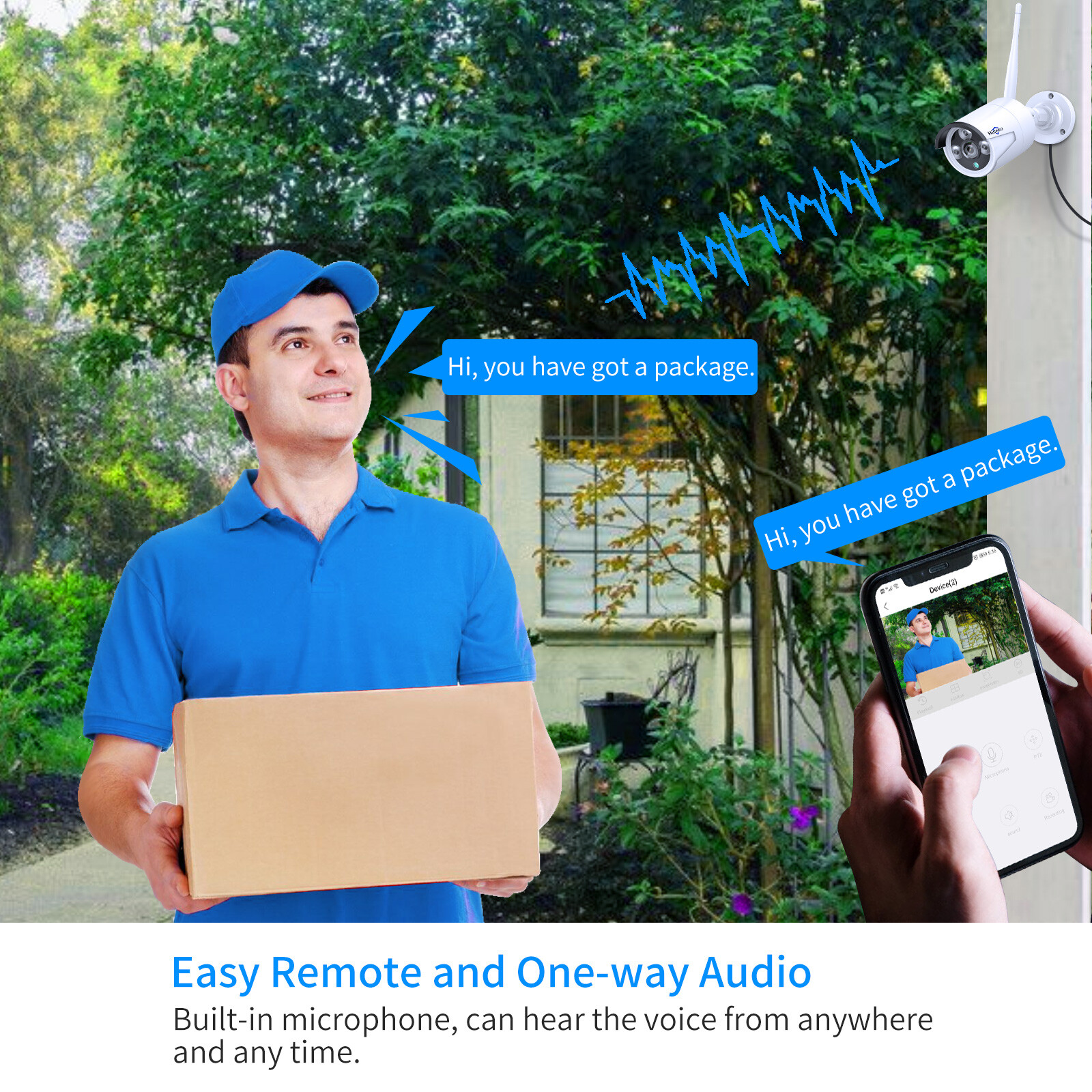 Hiseeu 10CH 5MP NVR Outdoor Wired Security Camera System CCTV WIFI IP 1TB HDD