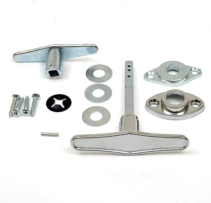 Garage Door Lock T - Handle Assembly (No Keys)