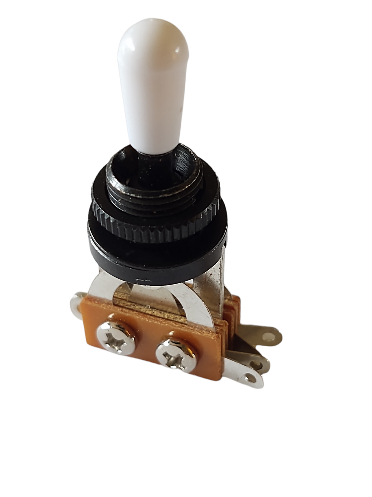 Import Metric 3-way Open Frame Electric Guitar Switch Black with White Tip