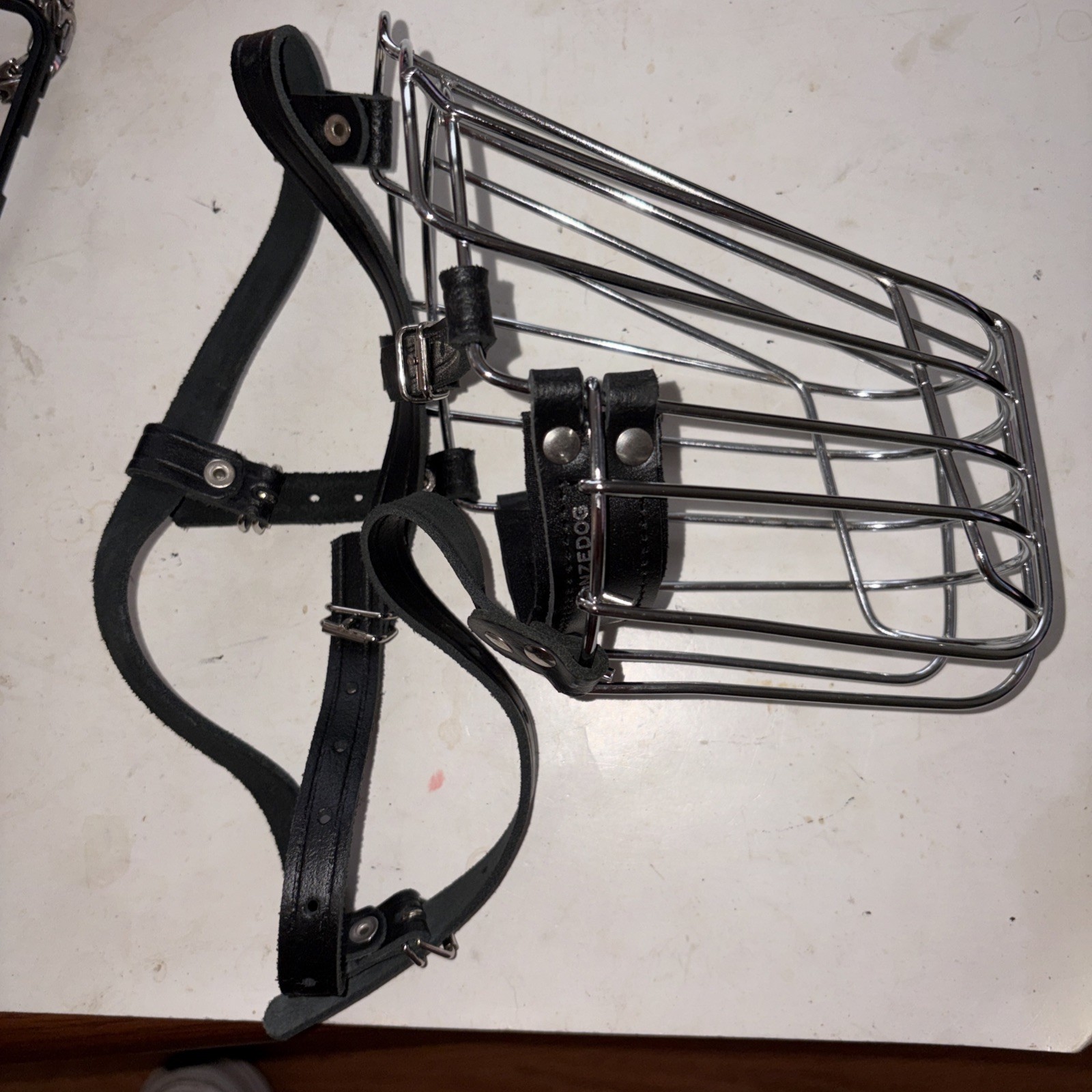 Bronzedog wire basket muzzle designed for large dog breeds