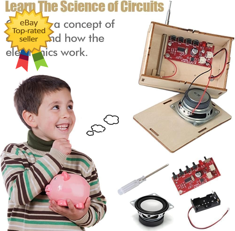 STEM Science Kit DIY Radio Building Electronics Project Toy for Kids LearningKit