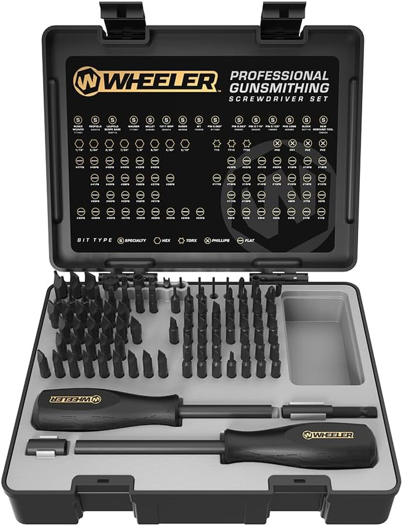 89 Piece Gunsmithing Screwdriver Set with Durable Construction and Storage Case