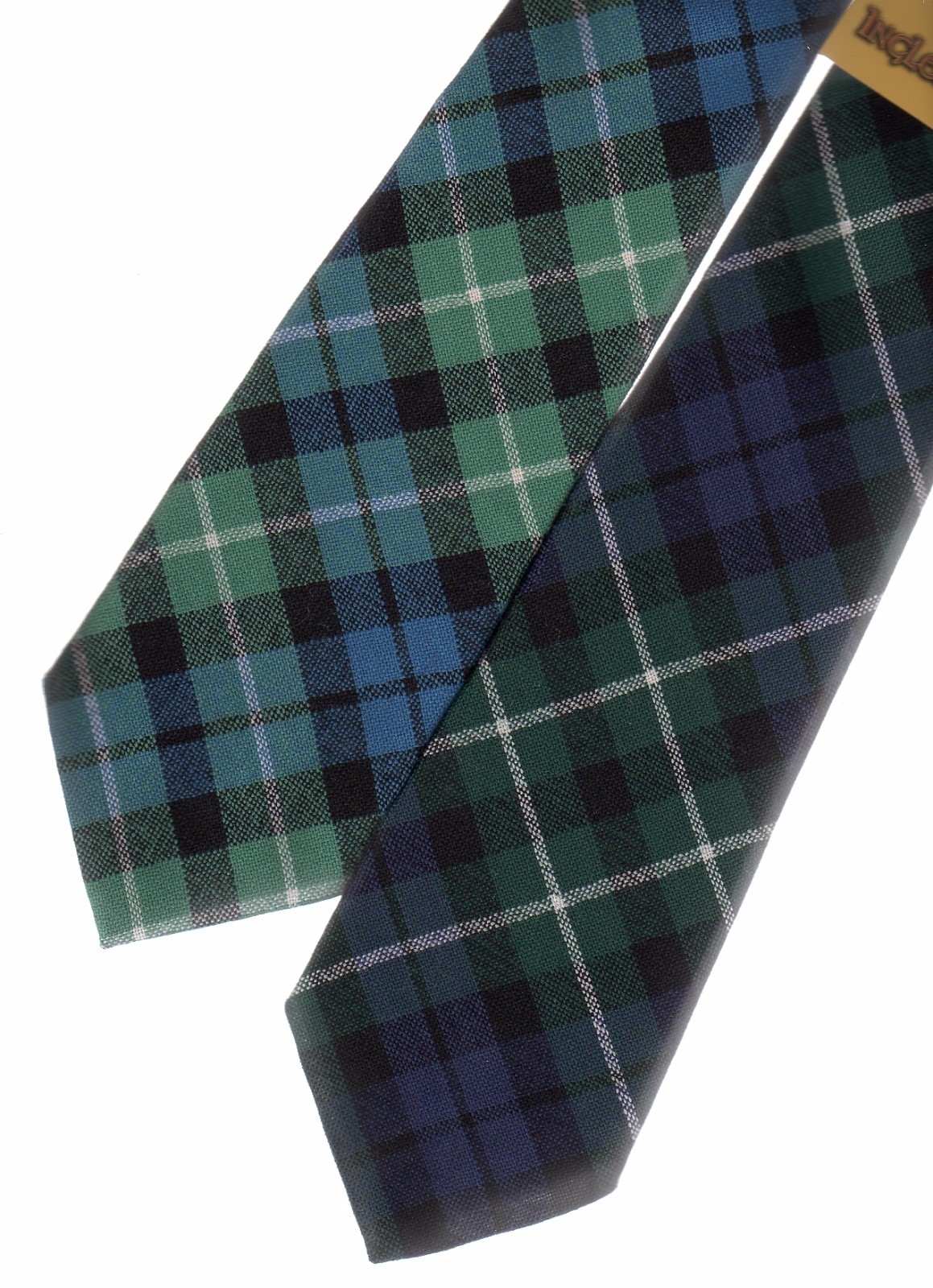 Tartan Tie Clan Graham Montrose Menteith or Pocket Square Scottish Wool Plaid
