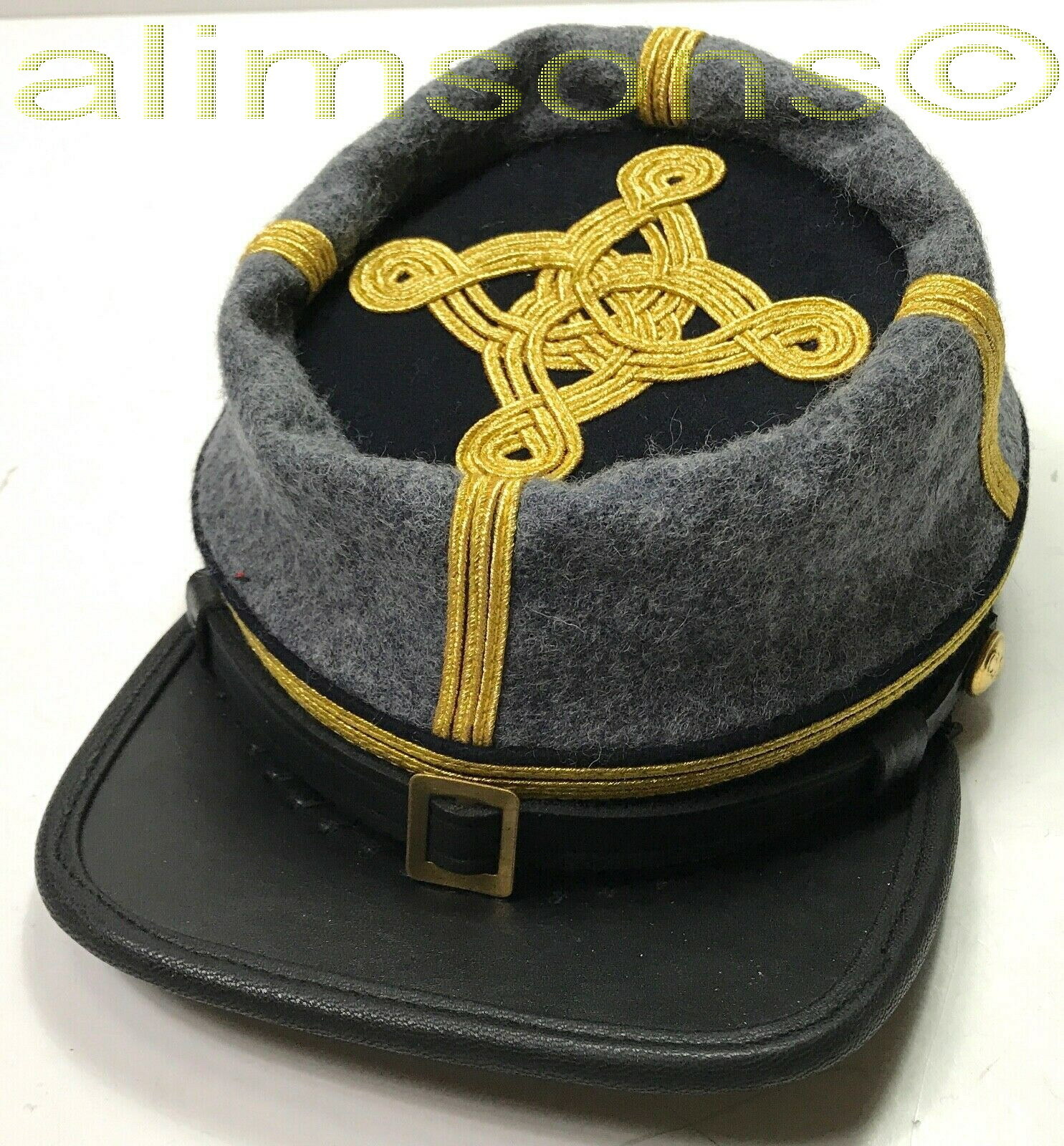 CIVIL WAR CONFEDERATE CSA COLONEL MAJOR INFANTRY OFFICER KEPI CAP - ALL SIZES!!!