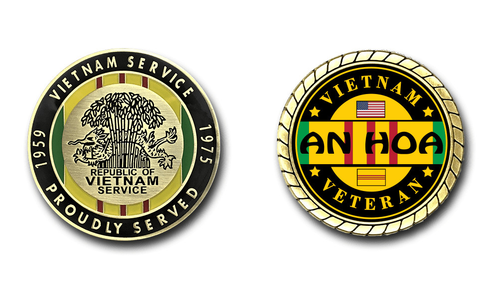An Hoa Vietnam Veteran Challenge Coin