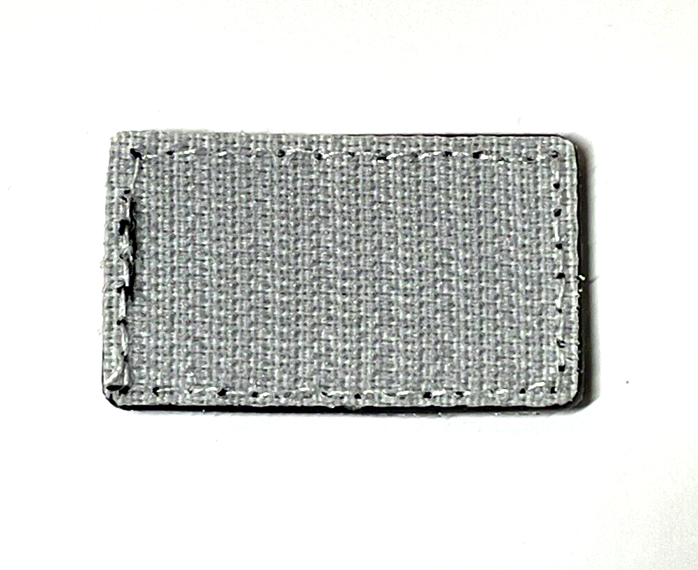 Gray Blood Type B+ PVC Rubber Patch, Hook and Loop Positive B+ Blood Type Gray