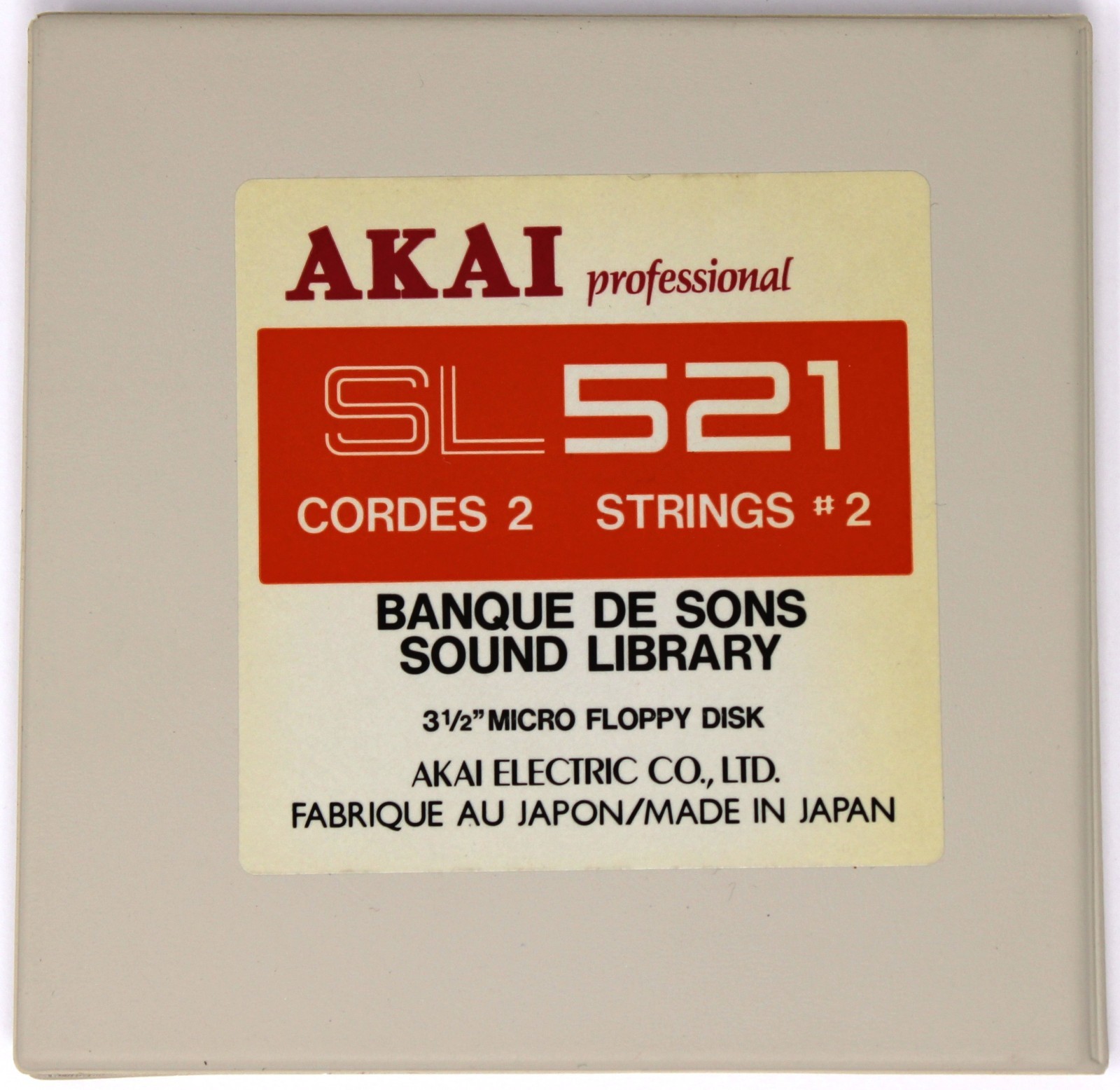 Akai SL521 Strings #2 S900 Format Floppy Disk Banque De Sons