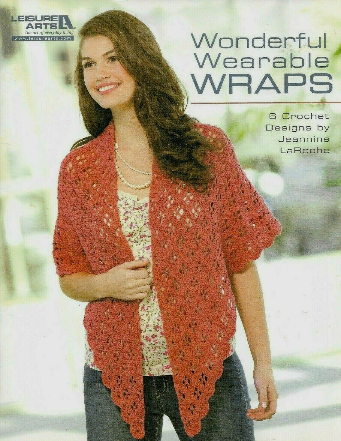 WONDERFUL WEARABLE WRAPS SHAWLS PONCHO 6 DESIGNS CROCHET PATTERN BOOK