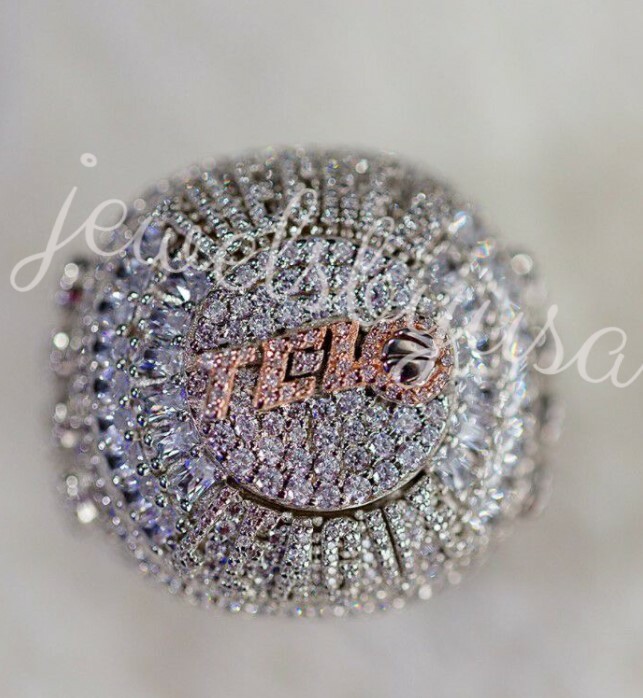 2Ct Mens Custom Letter Fancy 2 Tone Ring Baguette Cubic Zirconia 925 Silver