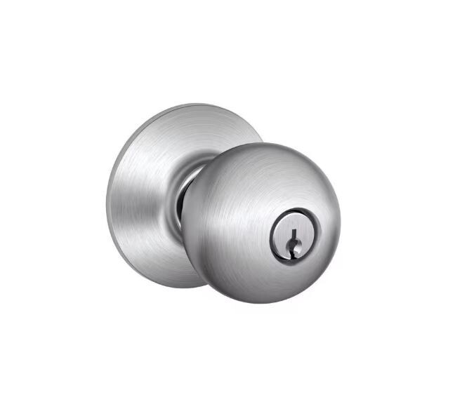 NEW SCHLAGE COMMERCIAL KEYED ENTRY DOOR LOCKSET F51 CSV ORB 626 SATIN CHROME