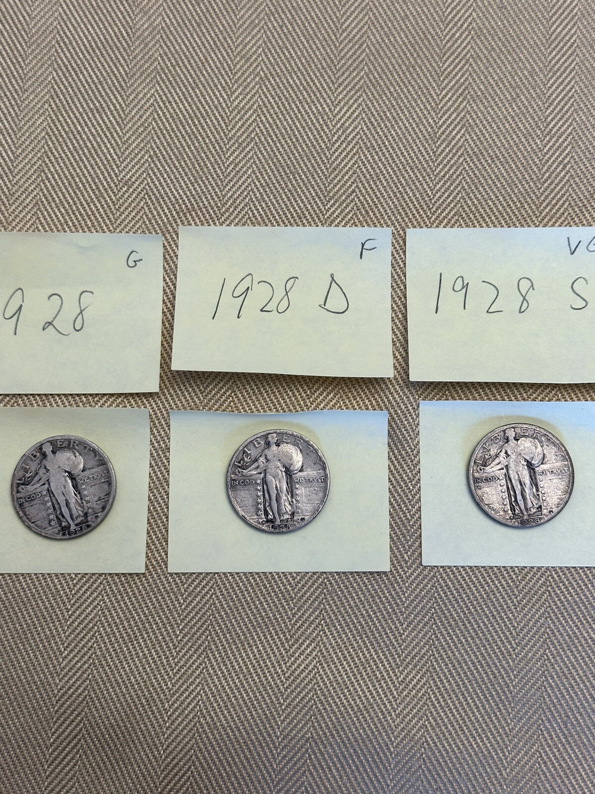 1928/ 1928D / 1928S / Liberty Standing Quarters