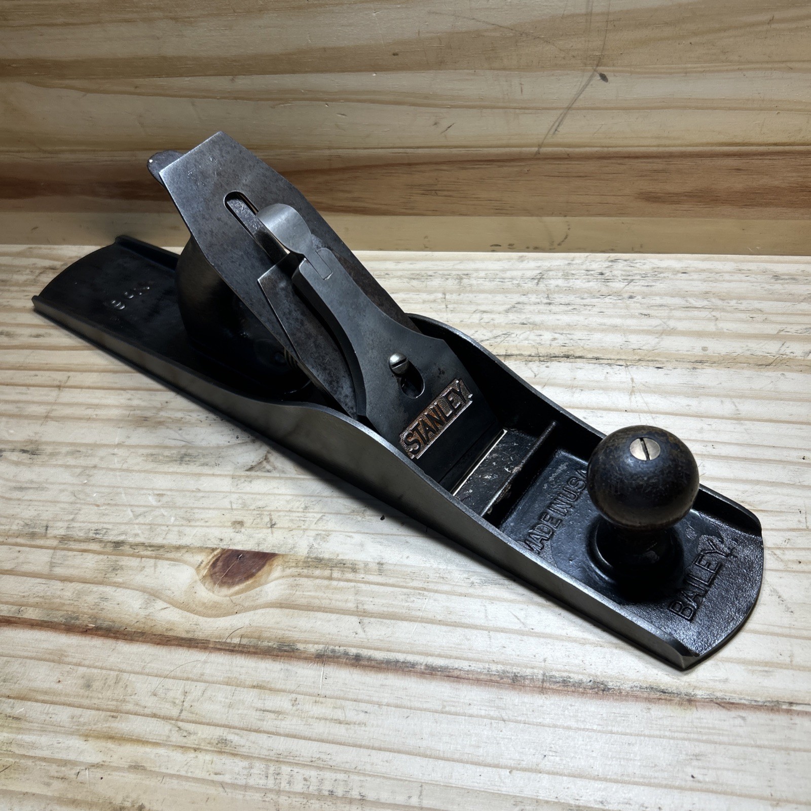 Stanley Bailey 6 Plane Vintage High Knob Corrugated Bottom