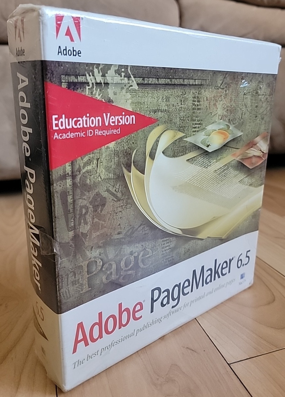 Adobe PageMaker 6.5 EDU Edition FOR MAC / OS - NEW Sealed - READ