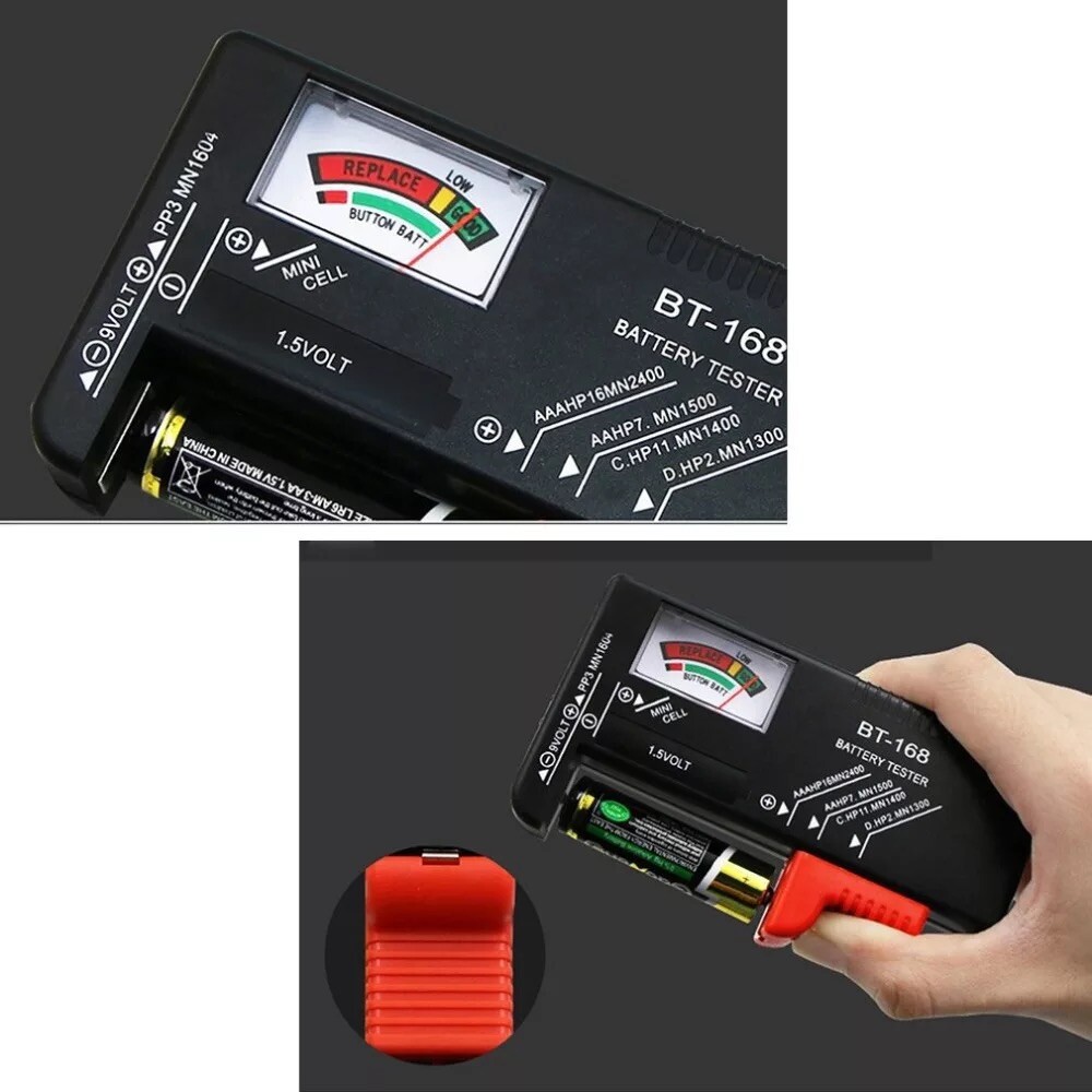 Portable Universal Battery Tester For AA AAA 9V Checker