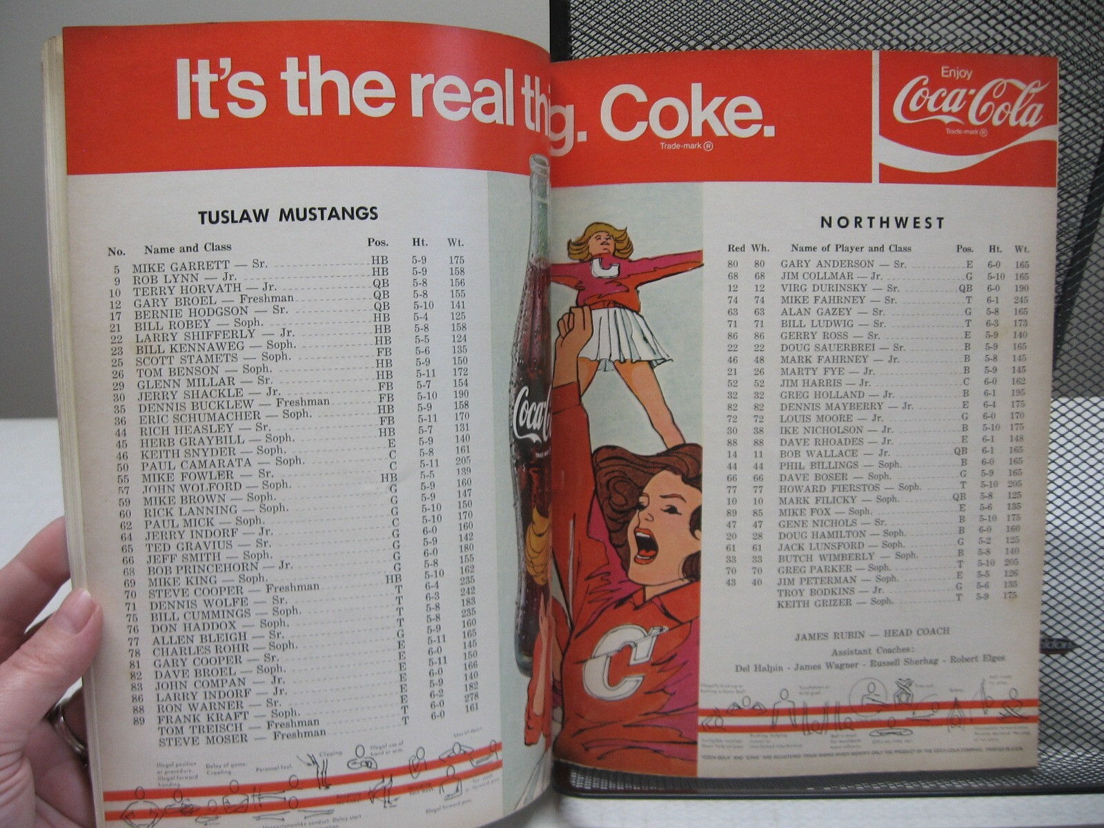 1970 Football Program Tuslaw Mustangs vs Northwest