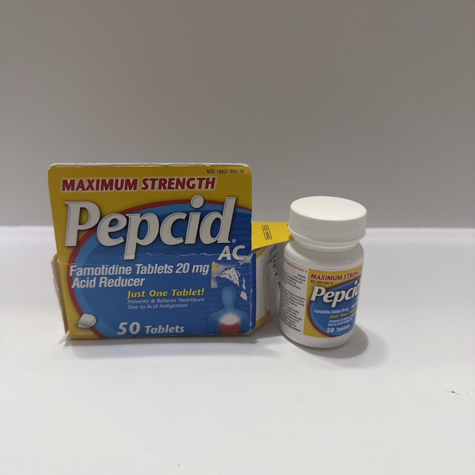 Pepcid AC Maximum Strength Heartburn Prevention & Relief Tablets 50 Pcs
