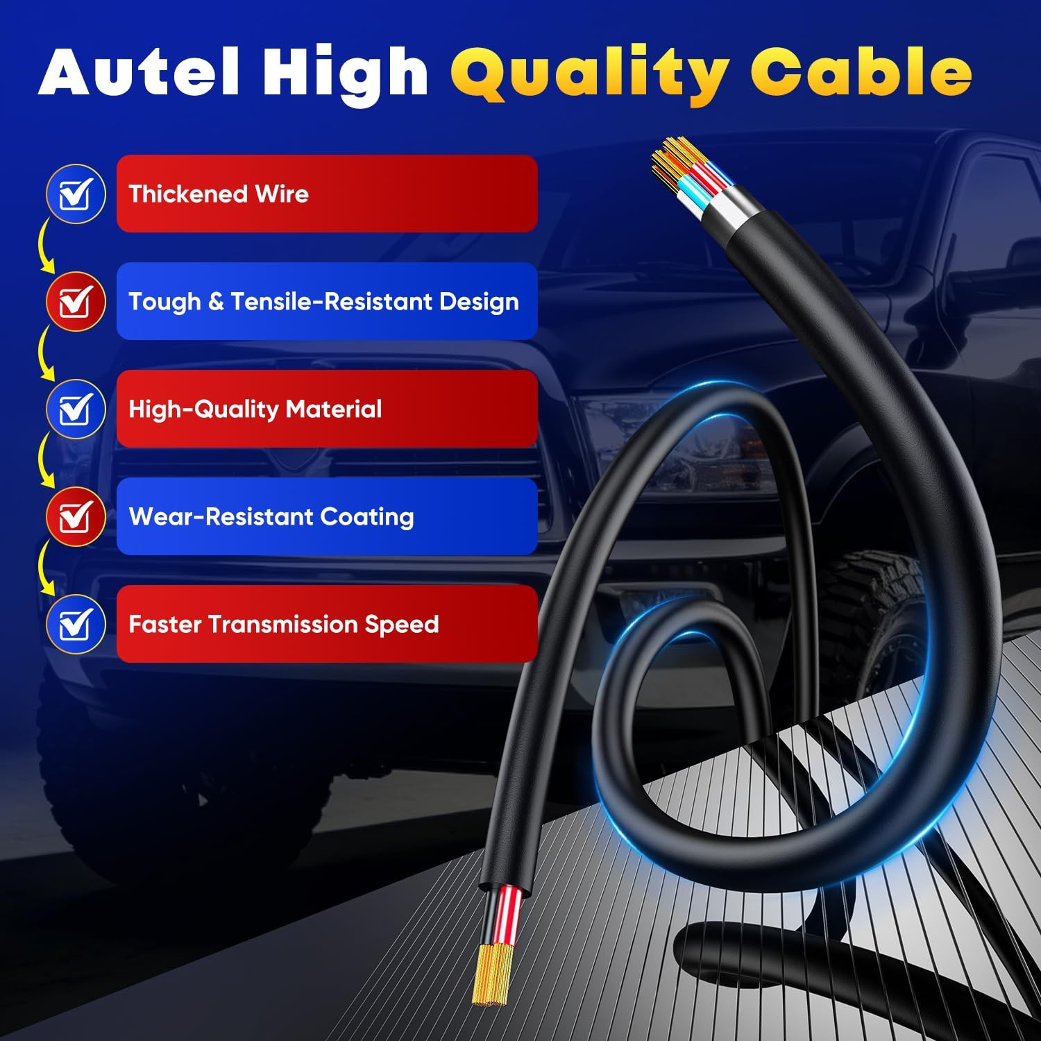 Autel Original OBD2 Adapter Security Gate Bypass Cable, SGW Cable...