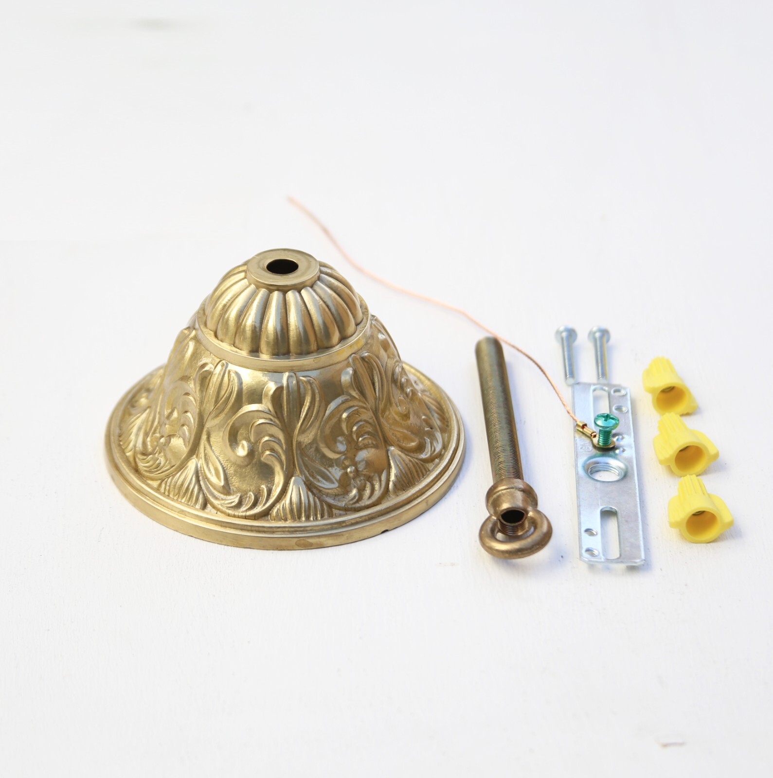 NEW  Die Cast Brass Ceiling Canopy, 4-3/4" diameter Unfinished