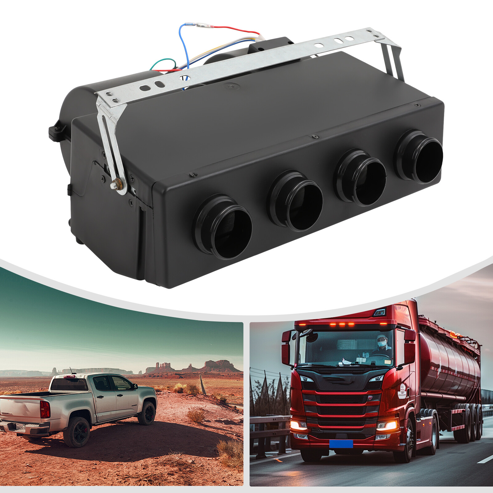 Universal 12V Car Underdash A/C Air Conditioning Evaporator Cooling Unit 3 Speed