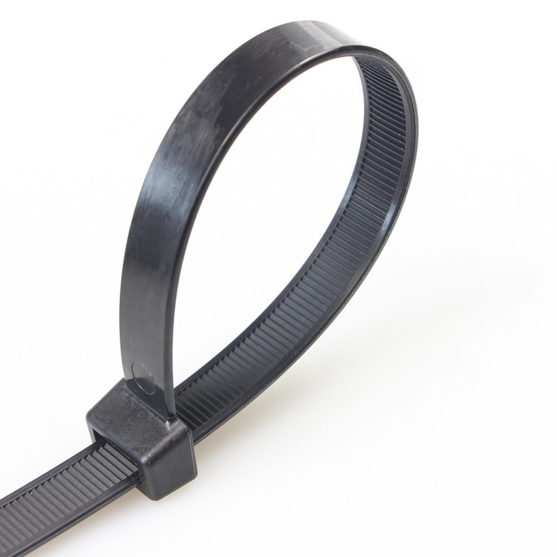 Self-Locking Plastic Nylon Cable Ties Nylon Zip Tie Wrap Black/White Width:7.2mm