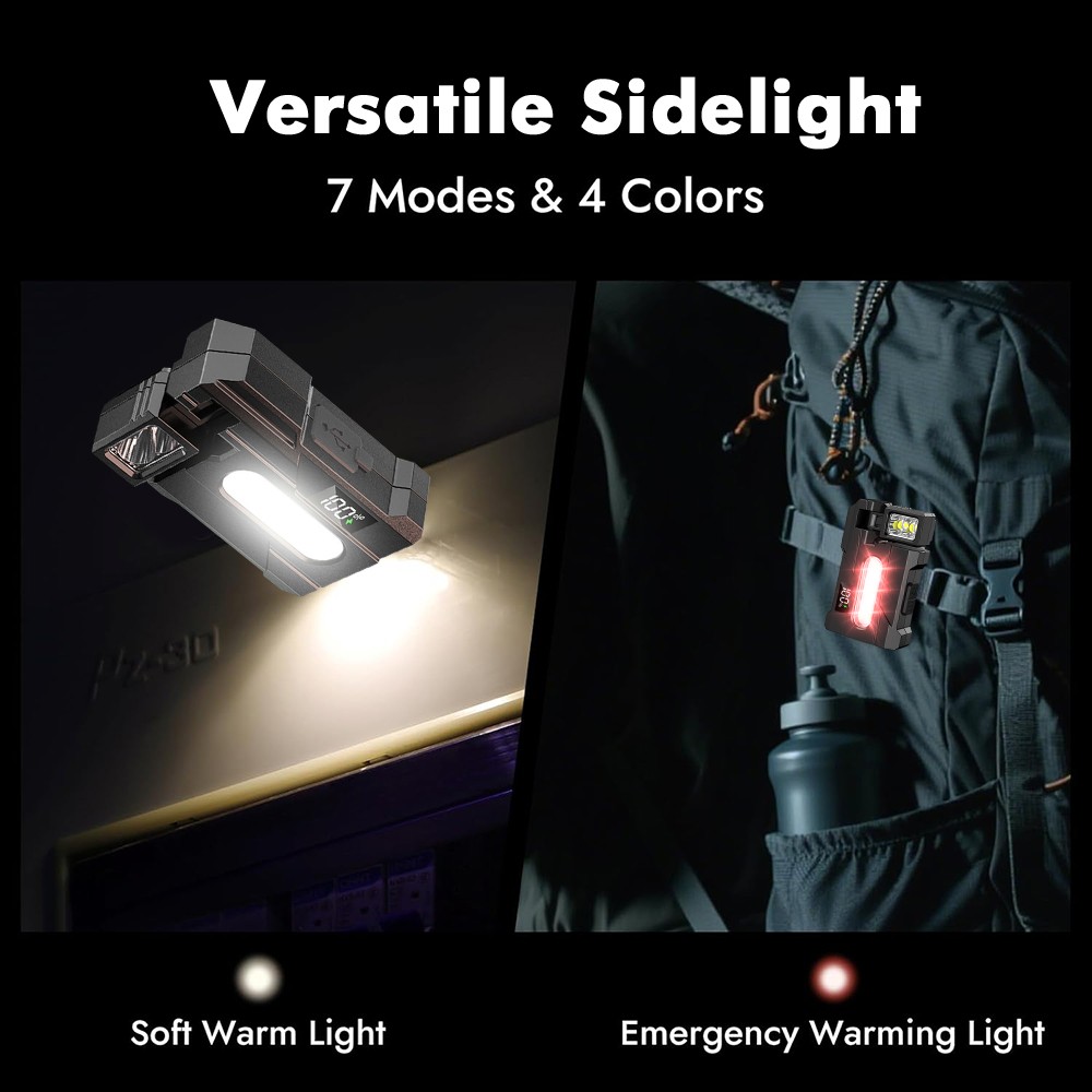 COB LED Work Light Car Mechanic USB Rechargeable Flashlight Torch Lamp Magnetic