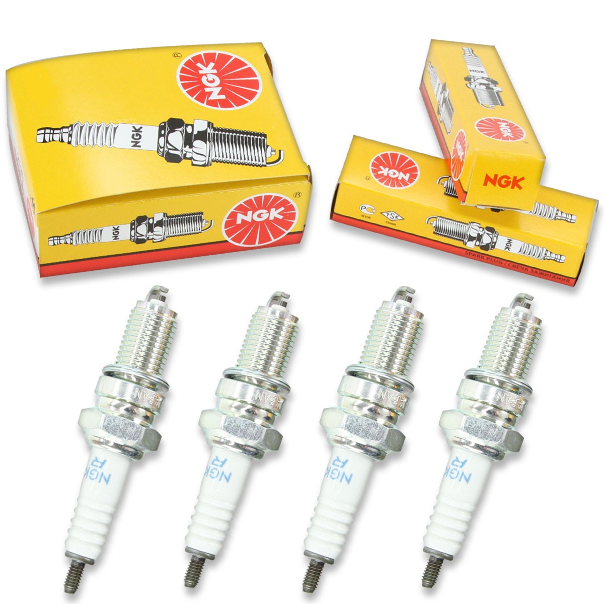 4pcs Midwest ROUGHNECK WRX700I NGK Standard Spark Plugs 700 Kit Set Engine yg