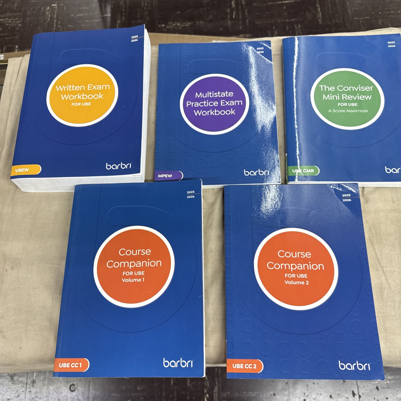 BARBRI 2025-2026 Exam Workbooks (FULL SET) Some Have Writing And Notes In Them