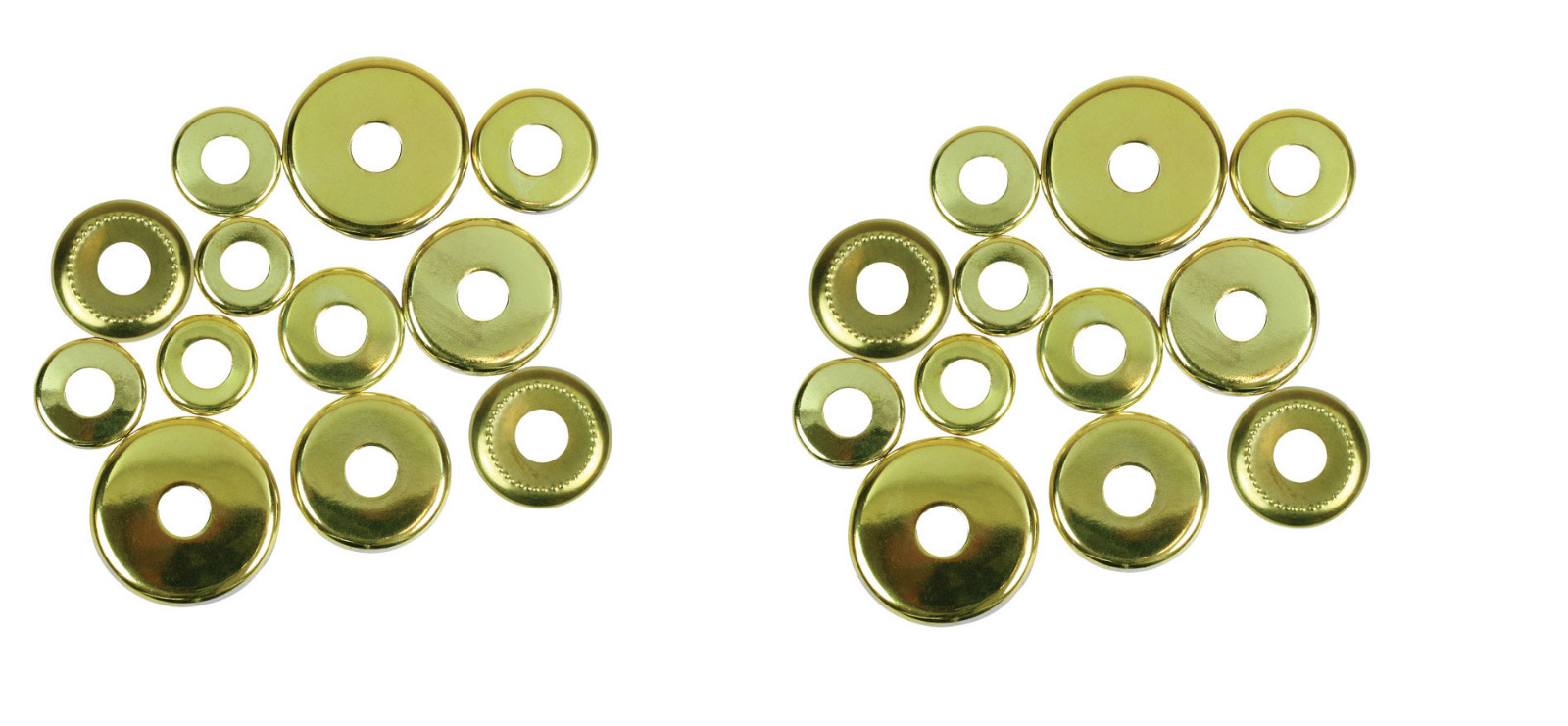 2 packs Rings Check Assorted Brass Fin,No 60140,  Jandorf Specialty Hardware