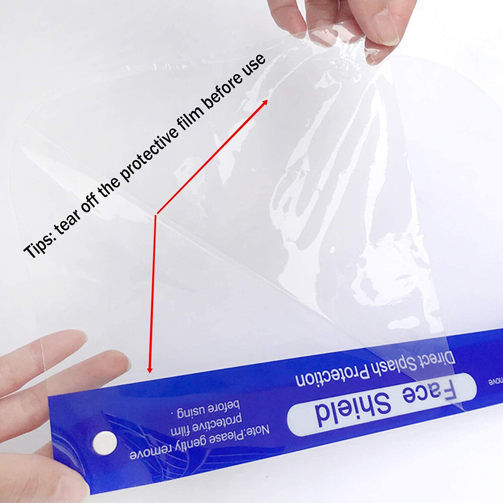 2PCS Safety Full Face Shield Reusable Washable Protection Face Mask Anti-Splash