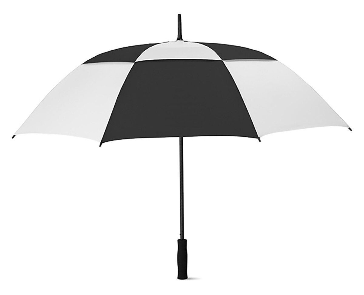 Windproof 27" golf umbrella EVA foam grip, fiberglass shaft & rib Manual opening