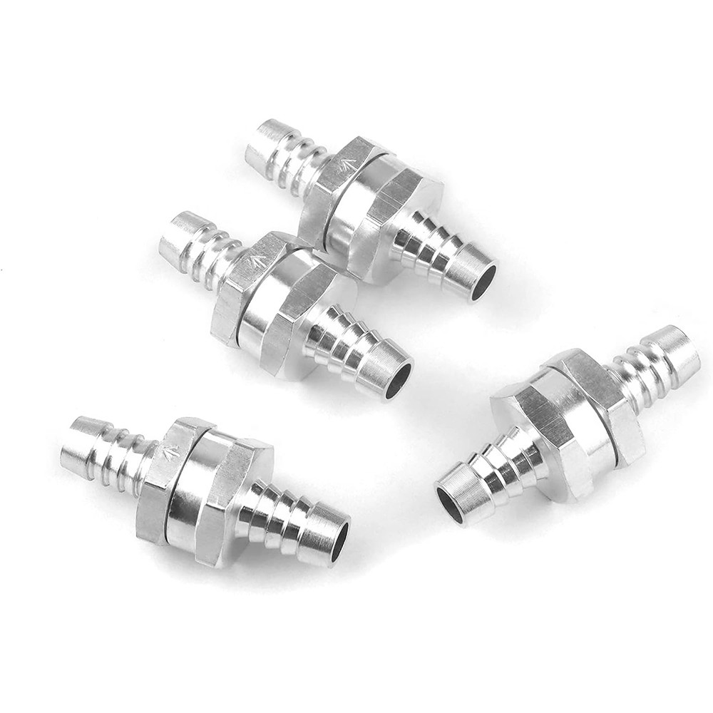 4PCS 1/2" Fuel Check Valve One Way Inline Non Return Diesel Gasoline (12mm)