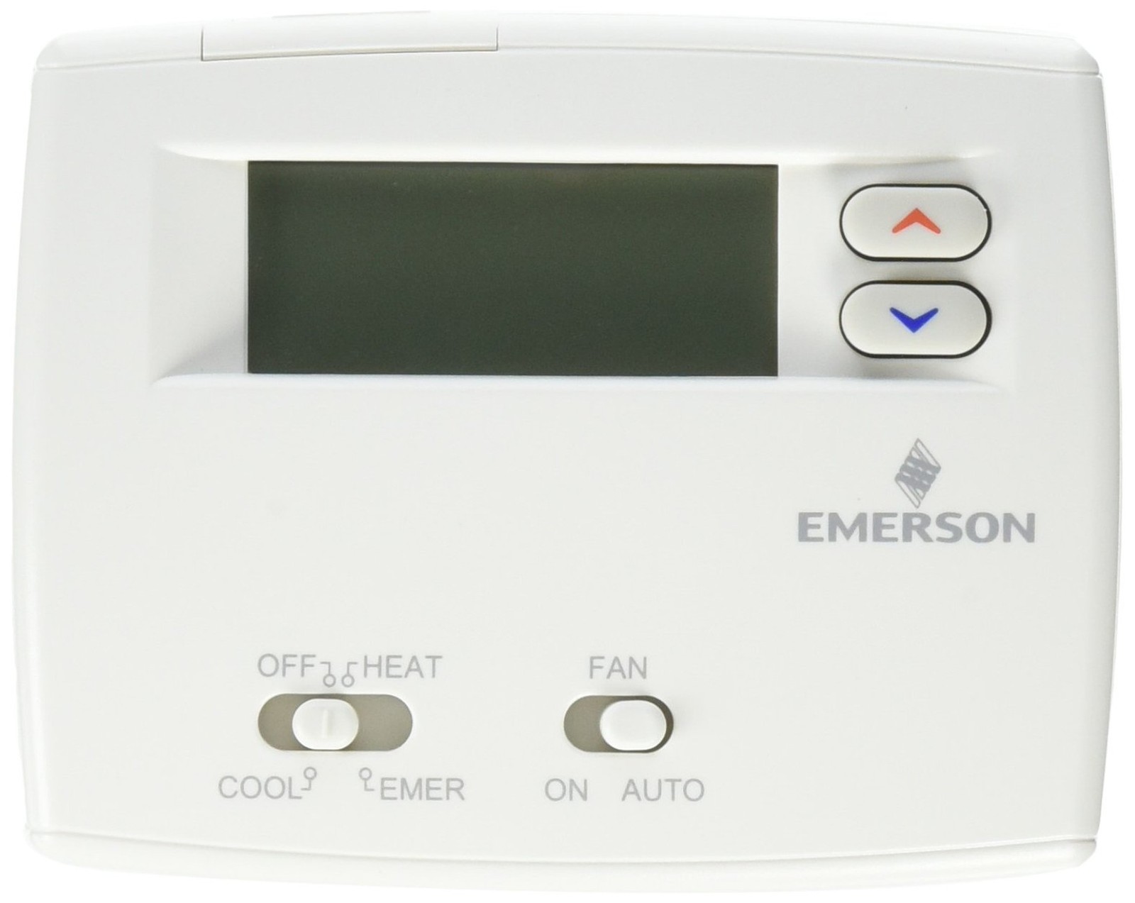 White-Rodgers Emerson 1F89-0211 2" Heat Pump Non-Programmable Thermostat, Blue