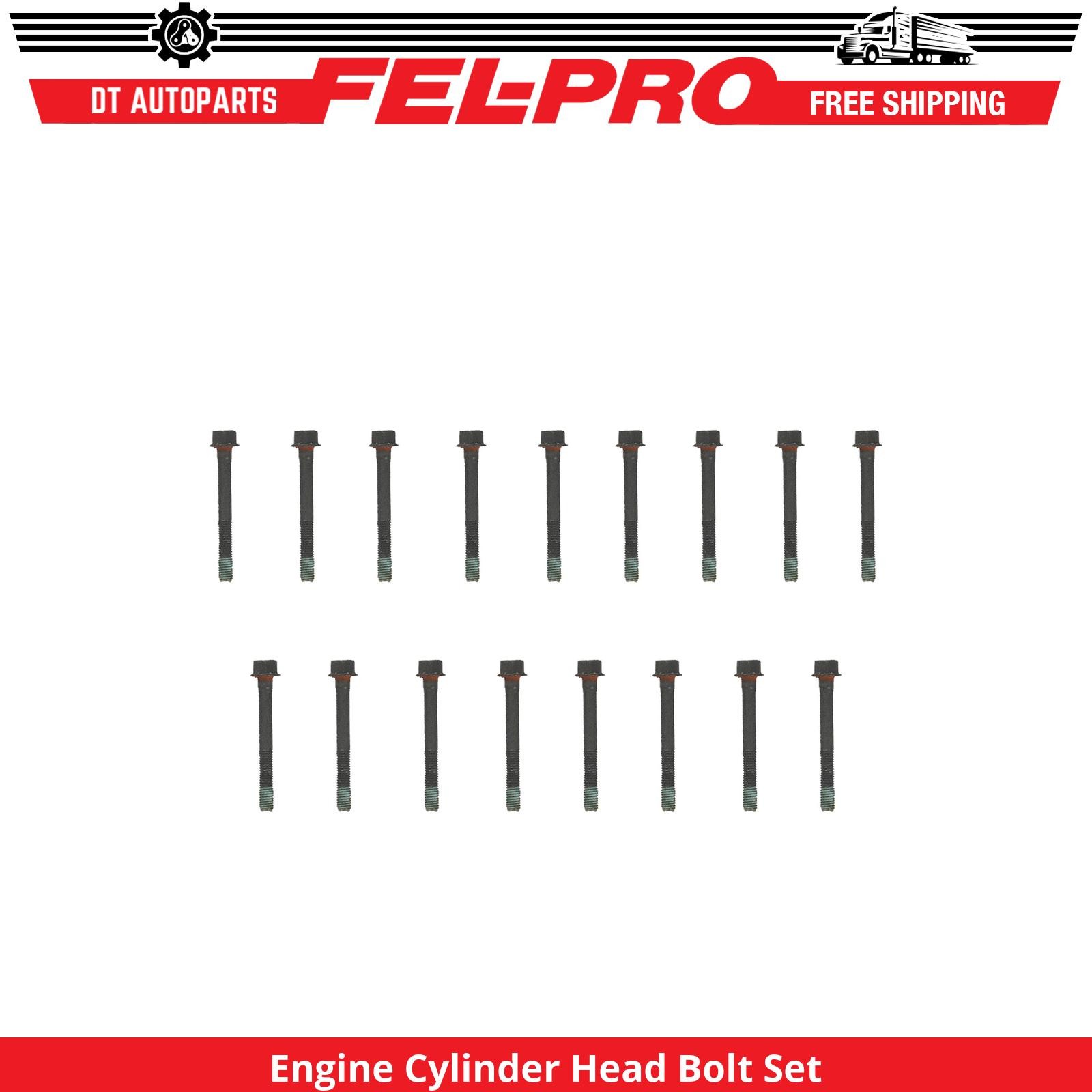 For 1987-1988 Chevrolet V10 Suburban 6.2L Engine Cylinder Head Bolt Set Fel-Pro