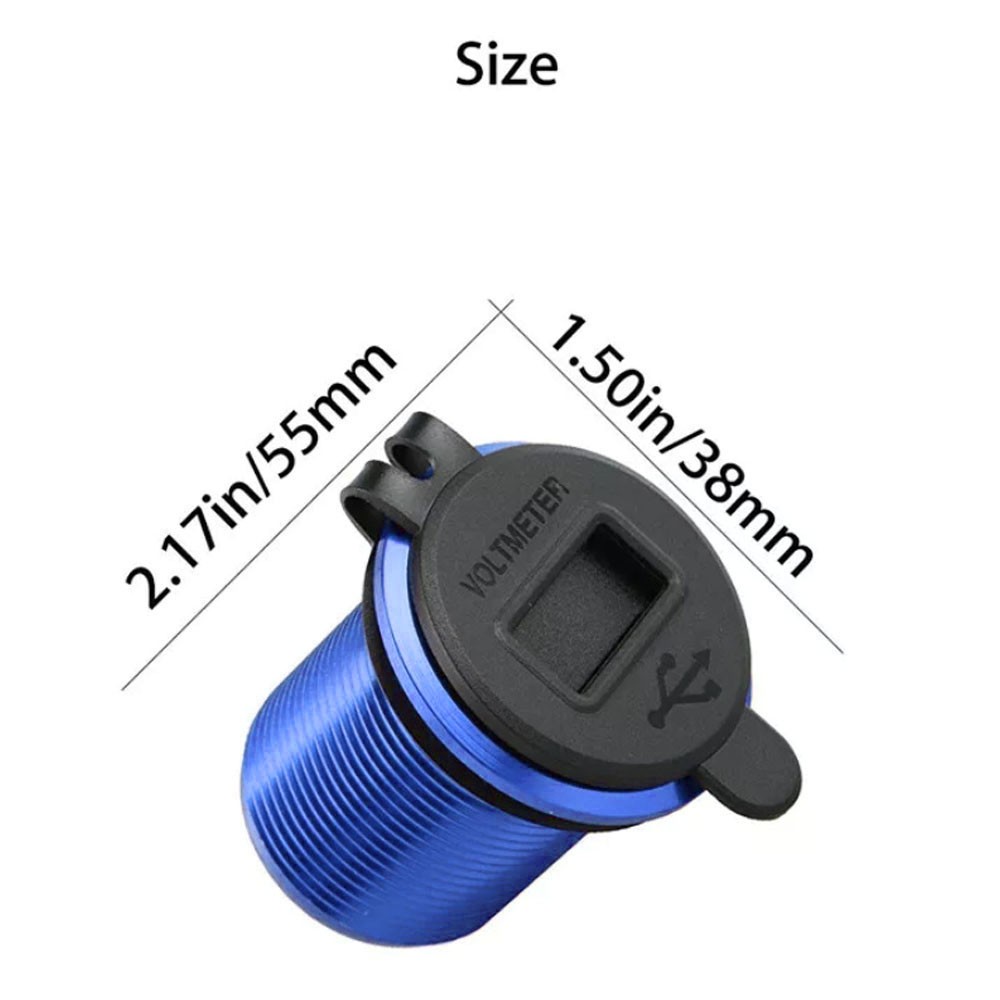 Dual USB 4.2A Car Cigarette Lighter Socket Charger Outlet Power Adapter 12-24V