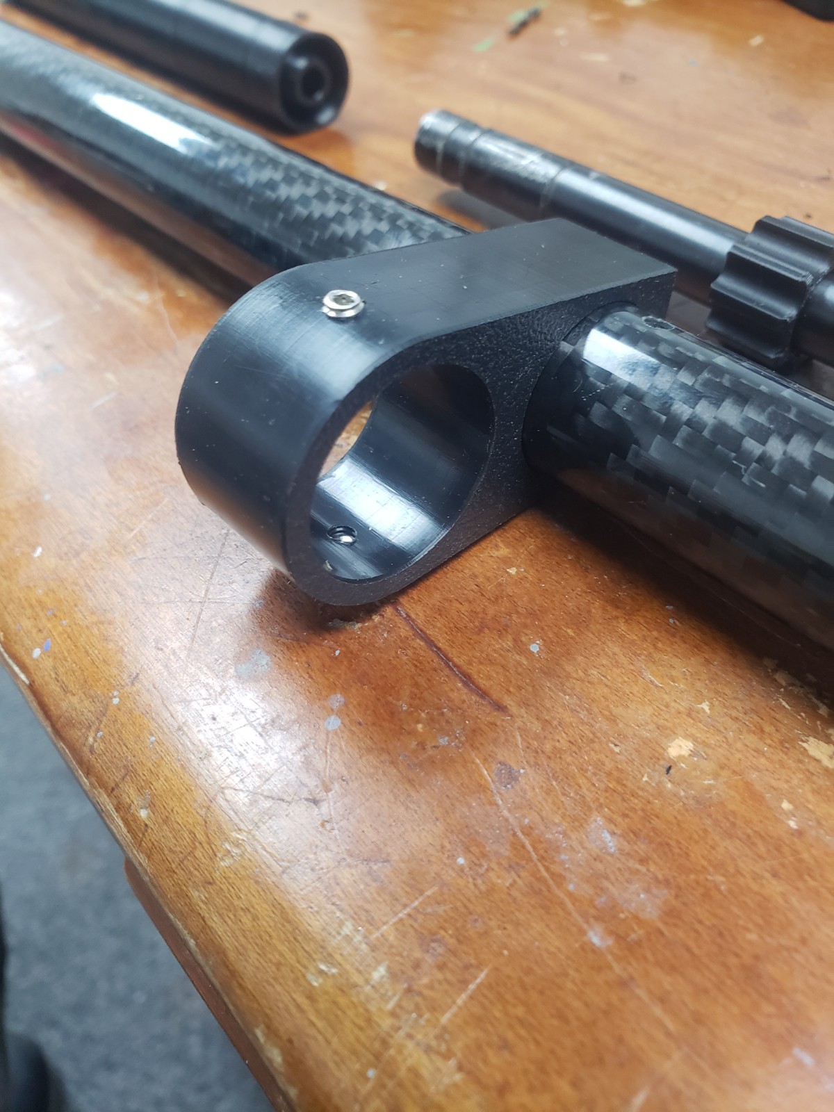 Umarex Notos PCP Carbine 78-80 DB Integral air stripper with Carbon fiber shroud