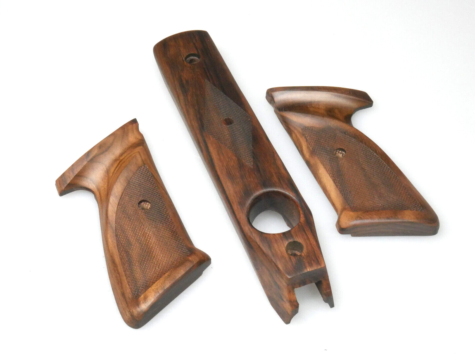 CUSTOM WALNUT PISTOL FOREARM & GRIPS FIT CROSMAN 1720T/1720 T, BENJAMIN MARAUDER