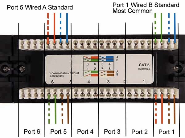CNAweb 12 Port Vertical Cat6 110 RJ45 Network Patch Panel 568A 568B with Bracket