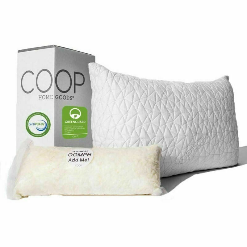US - Coop Home Goods Premium Adjustable Loft Pillow Queen New